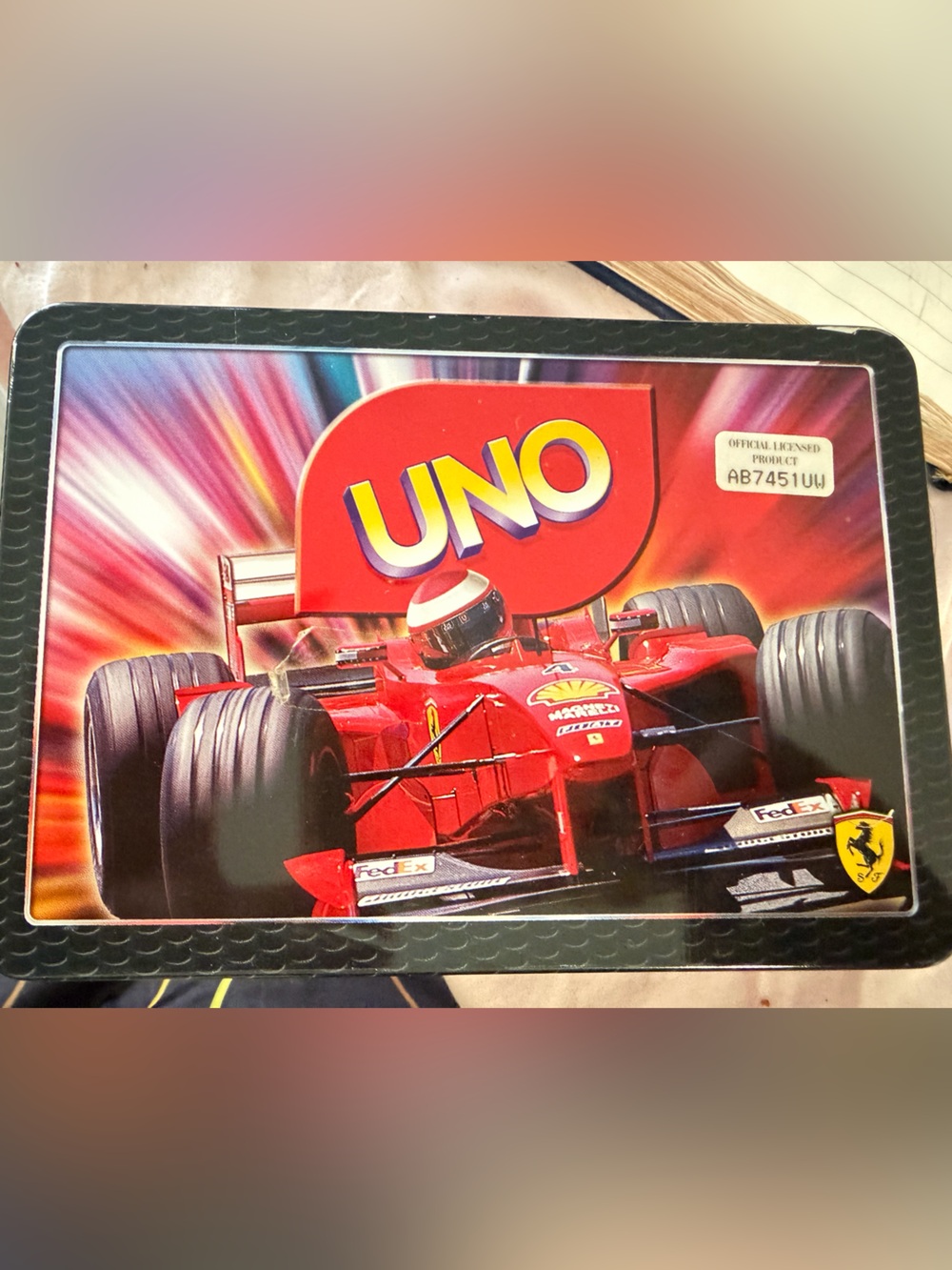 Vintage 2000 Ferrari UNO Collector Edition โ FACTORY SEALED CARDS โ Tin